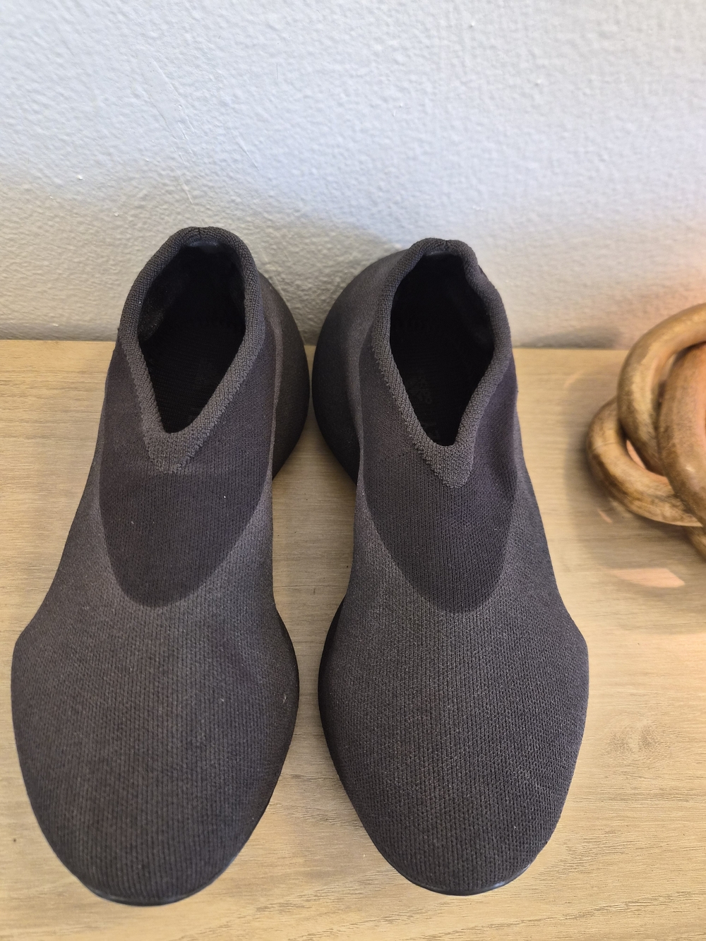 Yeezy Men's Slip-On Knit Loafers in Black
